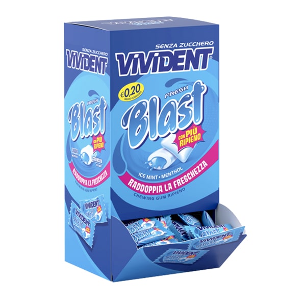 Chewing gum Vivident Fresh Blast - Perfetti - conf. 250 pezzi