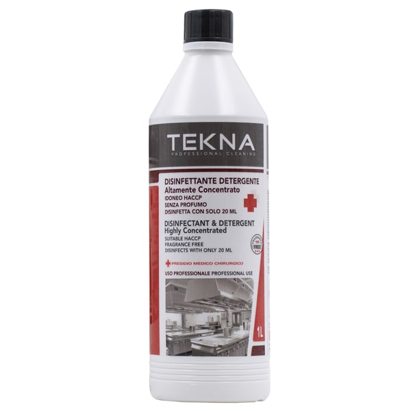 Disinfettante detergente per superfici - super concetrato - 1 LT. - Tekna