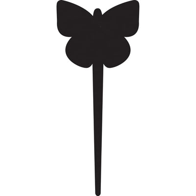Silhouette Tags - forma farfalla - nero - Securit - conf. 5 pezzi