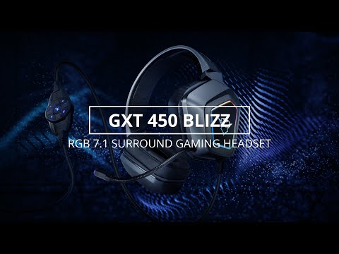 Cuffie gaming Blizz RGB GXT450 - suono surround virtuale 7.1 - Trust
