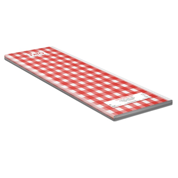 Tovaglia Tissue - linea Snack - 100x100 cm - rosso/bianco - Fato - conf. 50 pezzi