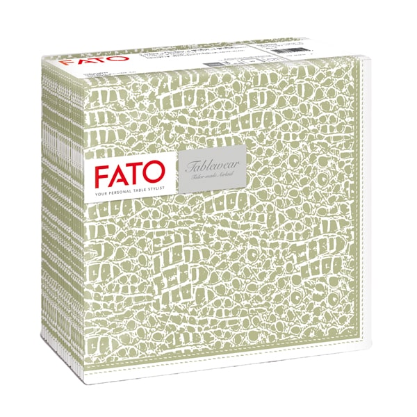 Tovagliolo tablewear - linea Crock Skin - 40x40 cm - salvia - Fato - conf.50 pezzi