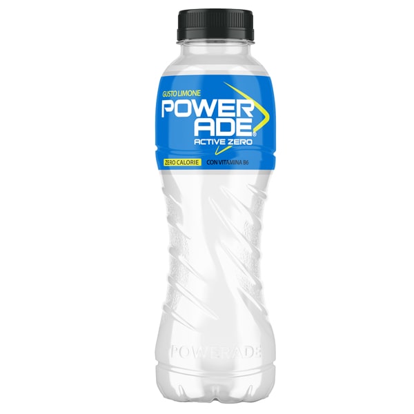 Powerade in bottiglia - 500 ml - gusto active zero lemon