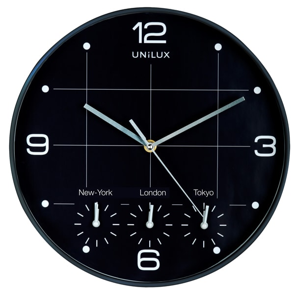 Orologio da parete 4 fusi on time - Unilux