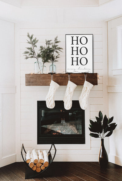 Poster stampa Christmas "Ho Ho Ho" A3 cartoncino 200 gr. bianco