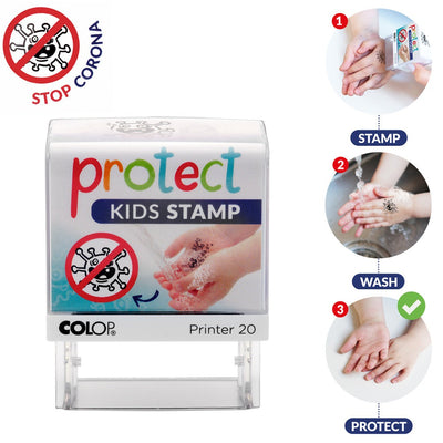 timbro protect kids stamp