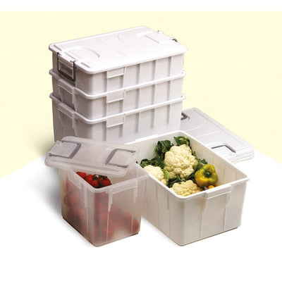 Contenitore Foodbox con coperchio - 60LT - PPL riciclabile - bianco - Mobil Plastic
