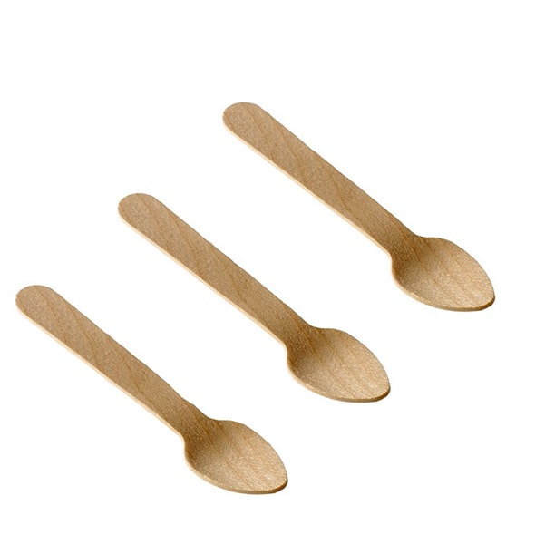 Cucchiaini in legno - 9,5 cm - Leone - conf. 48 pz.