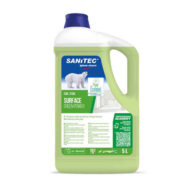 Detergente  Green Power Pavimenti - Sanitec - tanica 5 LT.