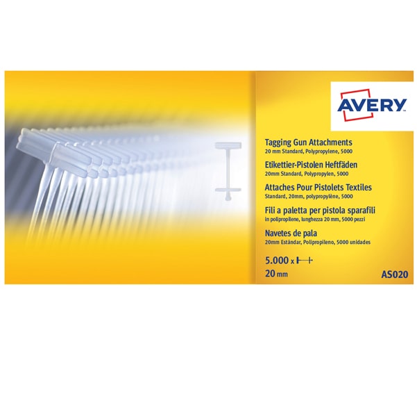 Fili standard per sparafili - PPL - 50 mm - Avery - conf. 5000 pezzi