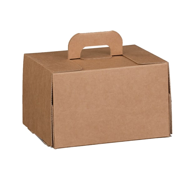 Valigetta box per asporto - linea Cadeaux - 28x20x14 cm - avana