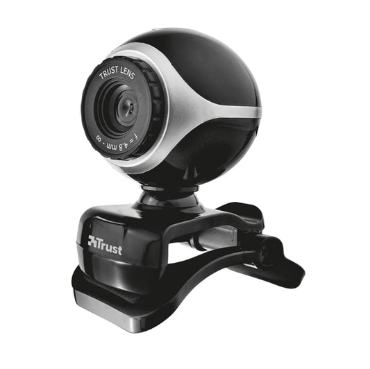Webcam Exis - microfono integrato - nero/silver - Trust